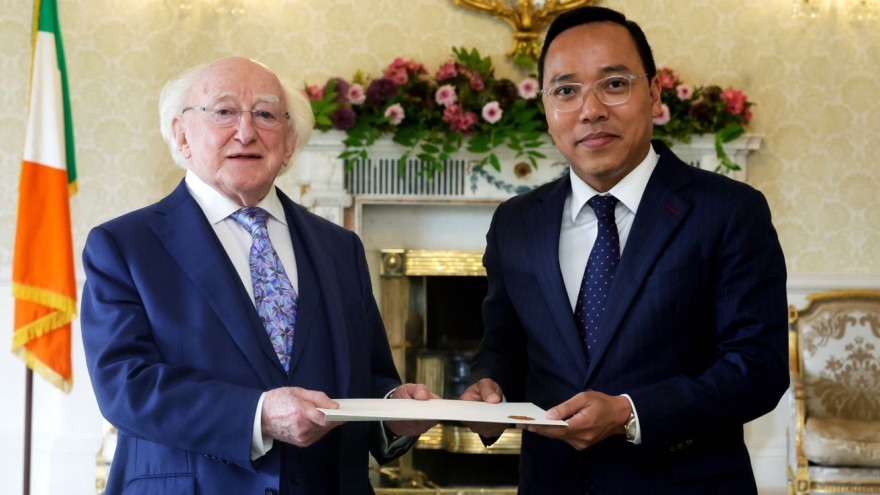 Irish president suggests new cooperation areas with Vietnam